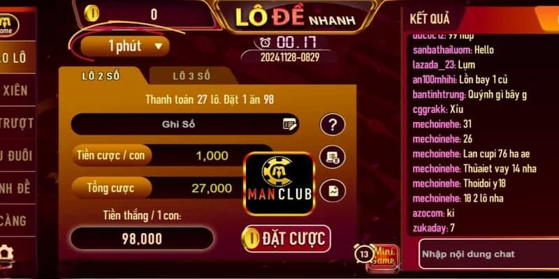 Cách tham gia chơi xổ số Manclub